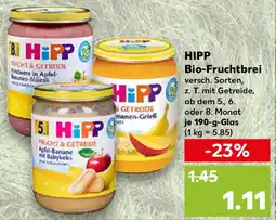 Kaufland HIPP Bio-Fruchtbrei Angebot