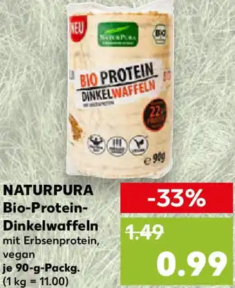 Kaufland NATURPURA Bio-Protein- Dinkelwaffeln Angebot