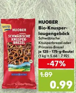 Kaufland HUOBER Bio-Knusper- laugengebäck Angebot