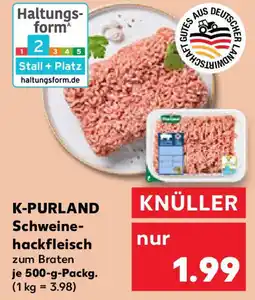 Kaufland K-PURLAND Schweine- hackfleisch Angebot