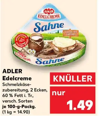 Kaufland ADLER Edelcreme Angebot