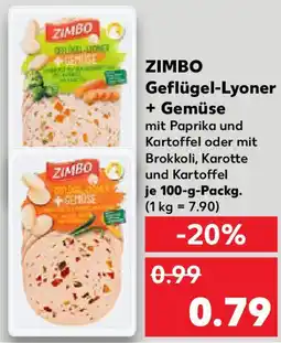 Kaufland ZIMBO Geflügel-Lyoner + Gemüse Angebot