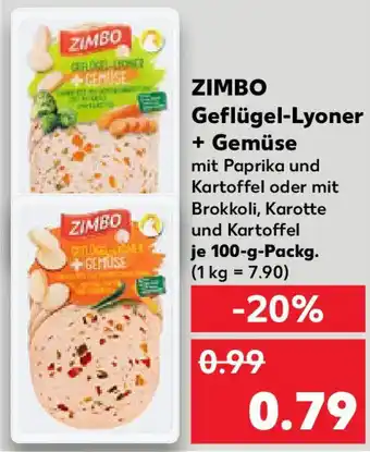 Kaufland ZIMBO Geflügel-Lyoner + Gemüse Angebot