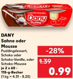 Kaufland DANY Sahne oder Mousse Angebot