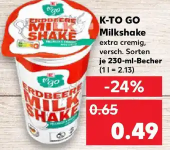 Kaufland K-TO GO Milkshake Angebot