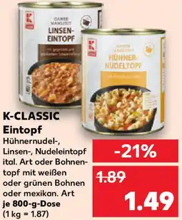 Kaufland K-CLASSIC Eintopf Angebot