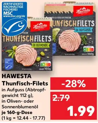 Kaufland HAWESTA Thunfisch-Filets Angebot