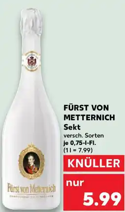 Kaufland FÜRST VON METTERNICH Sekt Angebot