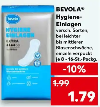 Kaufland BEVOLA Hygiene- Einlagen Angebot