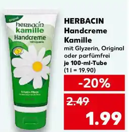 Kaufland HERBACIN Handcreme Kamille Angebot