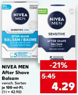 Kaufland NIVEA MEN After Shave Balsam Angebot