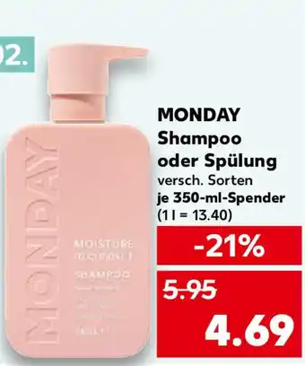 Kaufland MONDAY Shampoo oder Spülung Angebot