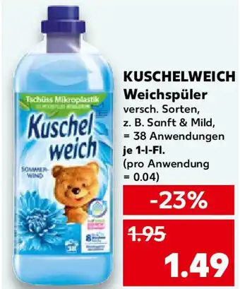 Kaufland KUSCHELWEICH Weichspüler Angebot