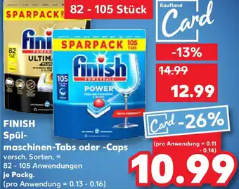 Kaufland FINISH Spül- maschinen-Tabs oder -Caps Angebot