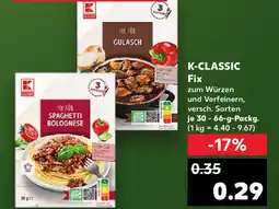 Kaufland K-CLASSIC Fix Angebot