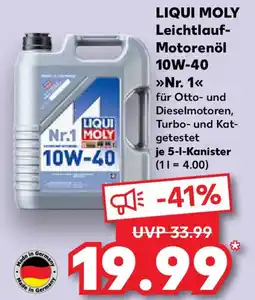 Kaufland LIQUI MOLY Leichtlauf- Motorenöl 10W-40 Nr.1 Angebot