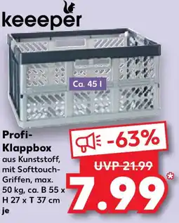 Kaufland keeeper Profi- Klappbox Angebot