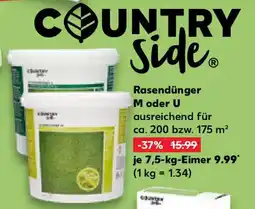 Kaufland COUNTRY Side Rasendünger M oder U Angebot