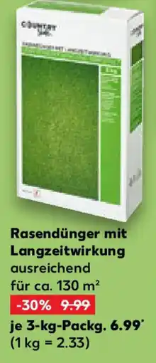 Kaufland Rasendünger mit Langzeitwirkung Angebot