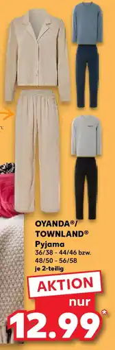 Kaufland OYANDA/ TOWNLAND Pyjama Angebot