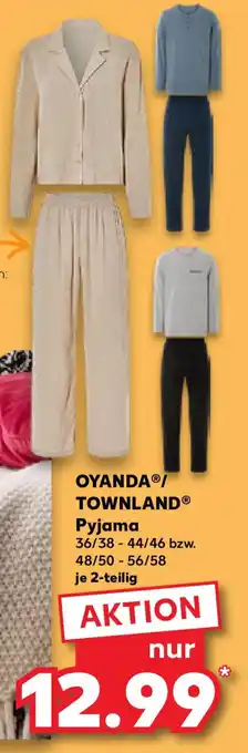 Kaufland OYANDA/ TOWNLAND Pyjama Angebot