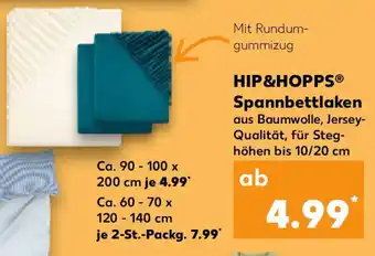 Kaufland HIP&HOPPS Spannbettlaken Angebot