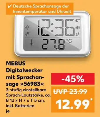 Kaufland MEBUS Digitalwecker mit Sprachan- sage 56983 Angebot