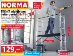 Norma KRAFT Aluminium Leitergerüst 3 in 1 Angebot