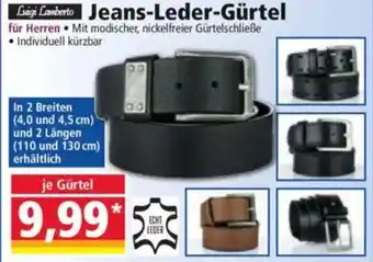 Norma Lagi Lamberto Jeans-Leder-Gürtel Angebot