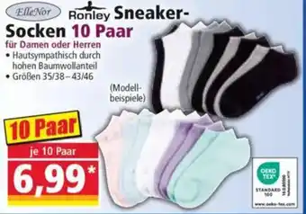 Norma Elle Nor Ronley Sneaker- Socken 10 Paar Angebot