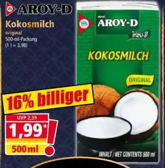 Norma AROY-D Kokosmilch Angebot