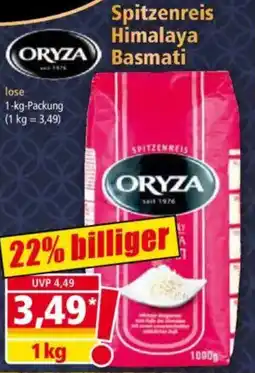 Norma ORYZA Spitzenreis Himalaya Basmati Angebot