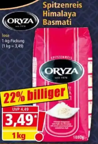 Norma ORYZA Spitzenreis Himalaya Basmati Angebot