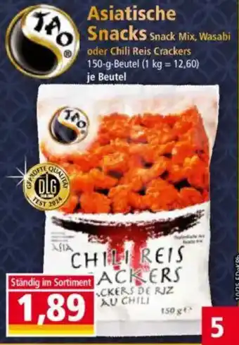 Norma TAO Asiatische Snacks Angebot