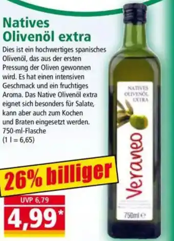 Norma Natives Olivenöl extra Angebot