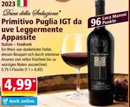 Norma Duca della Seduzione Primitivo Puglia IGT da 96 uve Leggermente Appassite Angebot