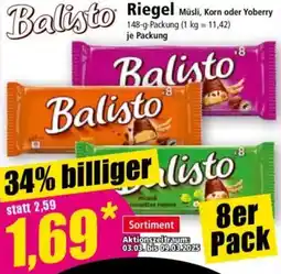 Norma Balisto Riegel Müsli Angebot