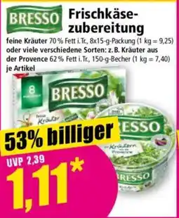 Norma BRESSO Frischkäse- zubereitung Angebot