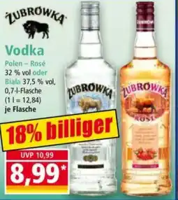 Norma ZUBRÓWKA Vodka Polen - Rosé Angebot