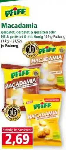 Norma PFIFF Macadamia Angebot