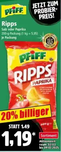 Norma PFIFF Ripps Angebot