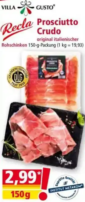 Norma VILLA GUSTO Prosciutto Crudo Angebot