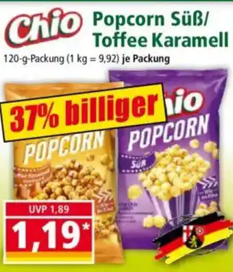 Norma Chio Popcorn Süß/ Toffee Karamell Angebot