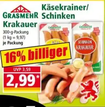 Norma GRASMEHR Krakauer Käsekrainer/Schinken Angebot