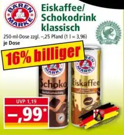 Norma BAREN MARKE Eiskaffee/Schokodrink Klassisch Angebot