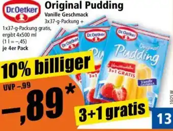 Norma Dr.Oetker Original Pudding Angebot