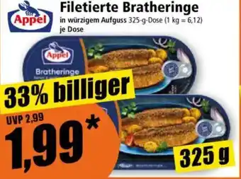 Norma Appel Filetierte Bratheringe Angebot