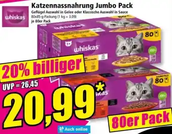 Norma Whiskas Katzennassnahrung Jumbo Pack Angebot