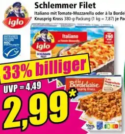 Norma iglo Schlemmer Filet Angebot