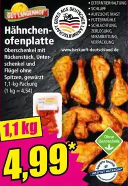 Norma GUT LANGENHOF Hähnchenofenplatte Angebot